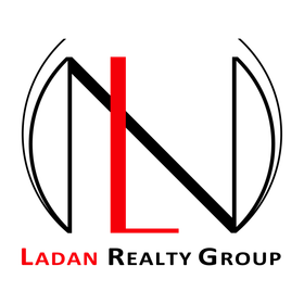 A logo for a real estate company called ladan realty group