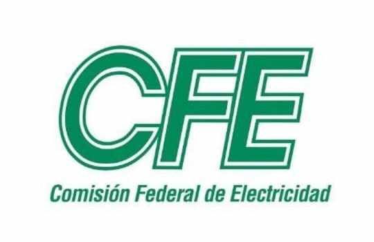 CFE logo in green and white, with text 