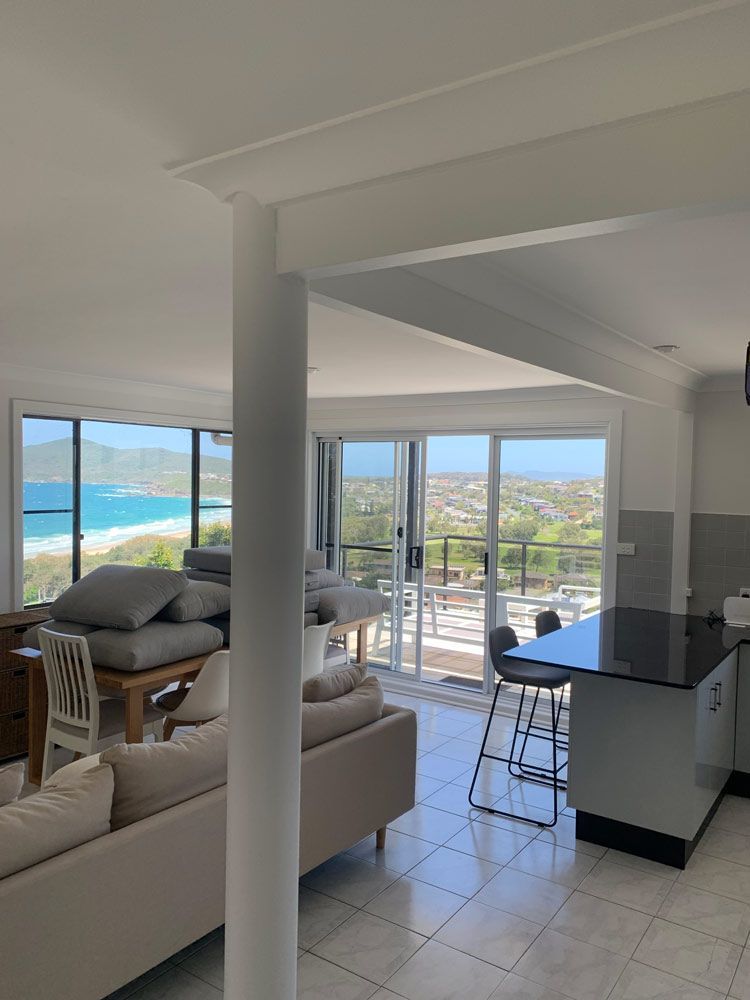 White Painted Living Room — Painting in Forster