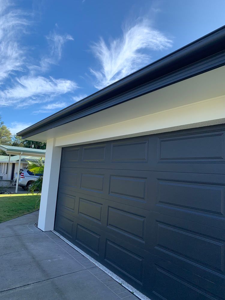 Dark Grey Garage Door — Painting in Forster