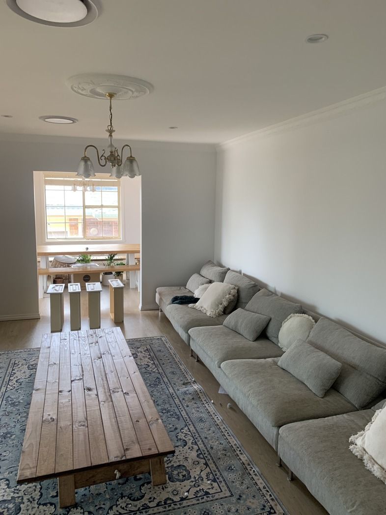 Living Room with Light Paint — Professional Painting Service in Forster, NSW