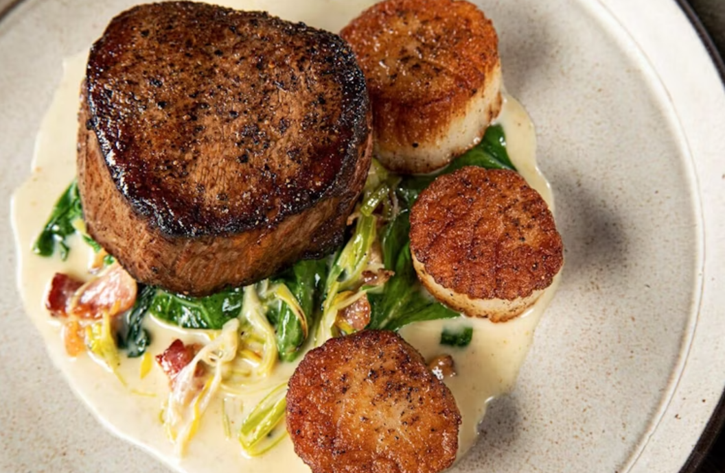 Sirloin and Scallops