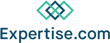 Expertise.com logo with teal and navy interlocking diamonds above the wordmark
