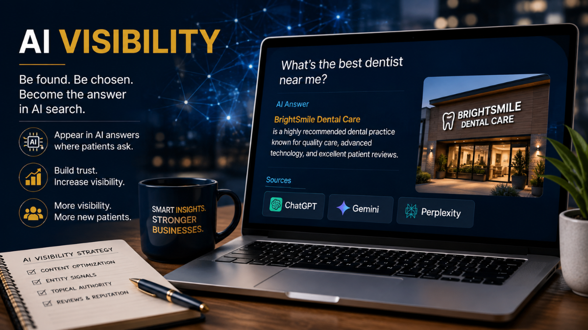 AI visibility strategies for dentists in ChatGPT and AI-powered search