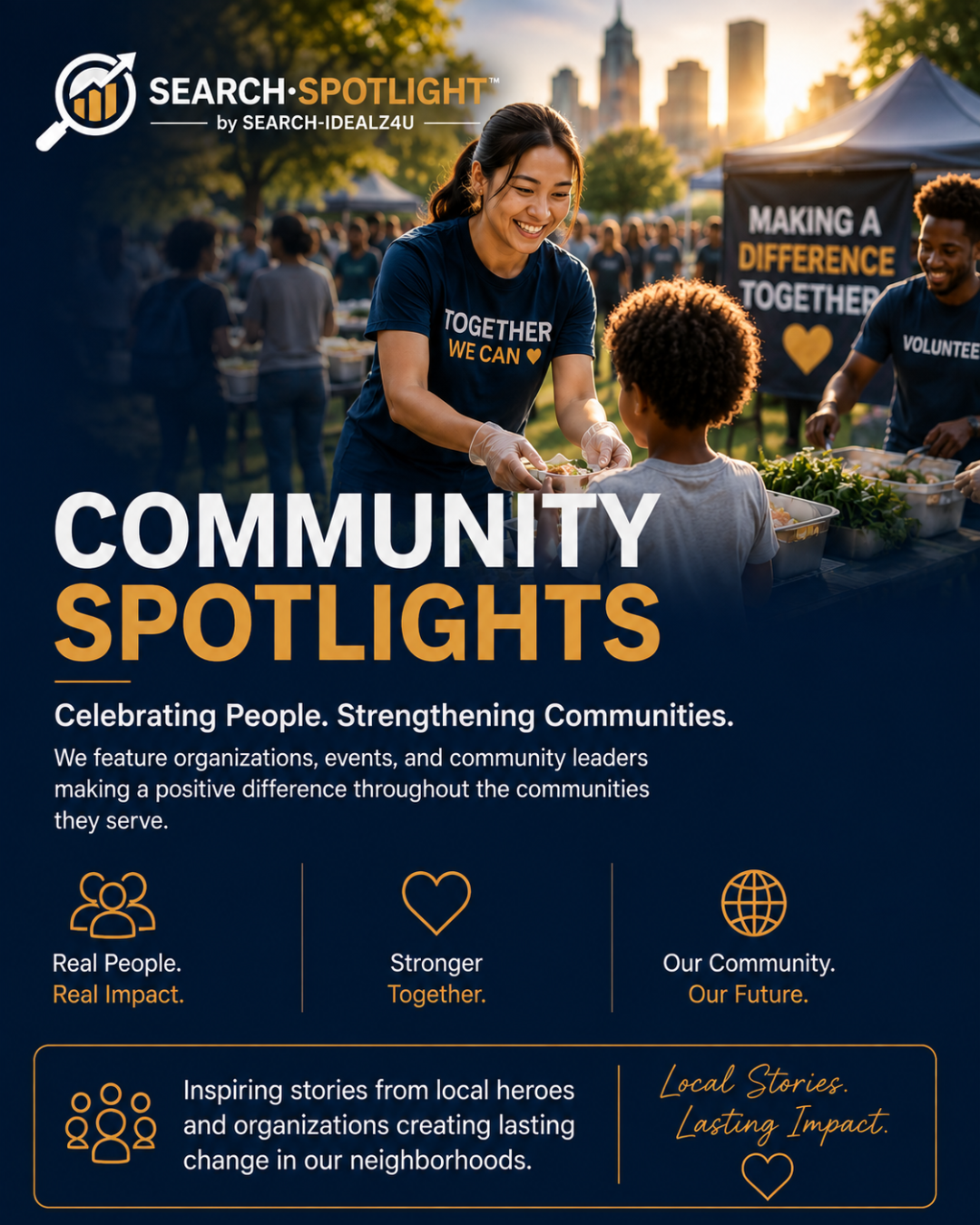 SearchSpotlight Community Spotlights featuring local people and organizations making a difference