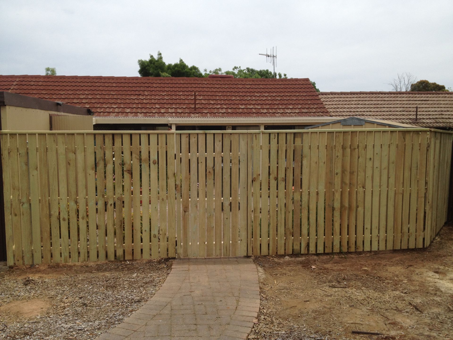 Wooden Fence Newly Installed — Capital Fencing in Charnwood, ACT
