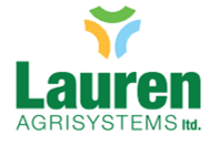A green and white logo for lauren agrisystems ltd.