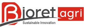 The logo for bioret agri is a sustainable innovation company.