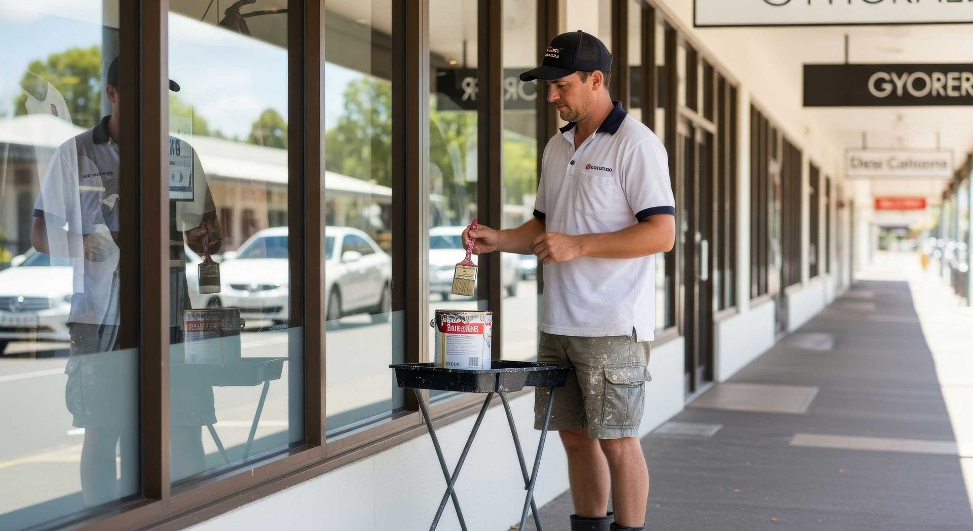 Commercial Shopfront Repainting Project for Local Business Gympie