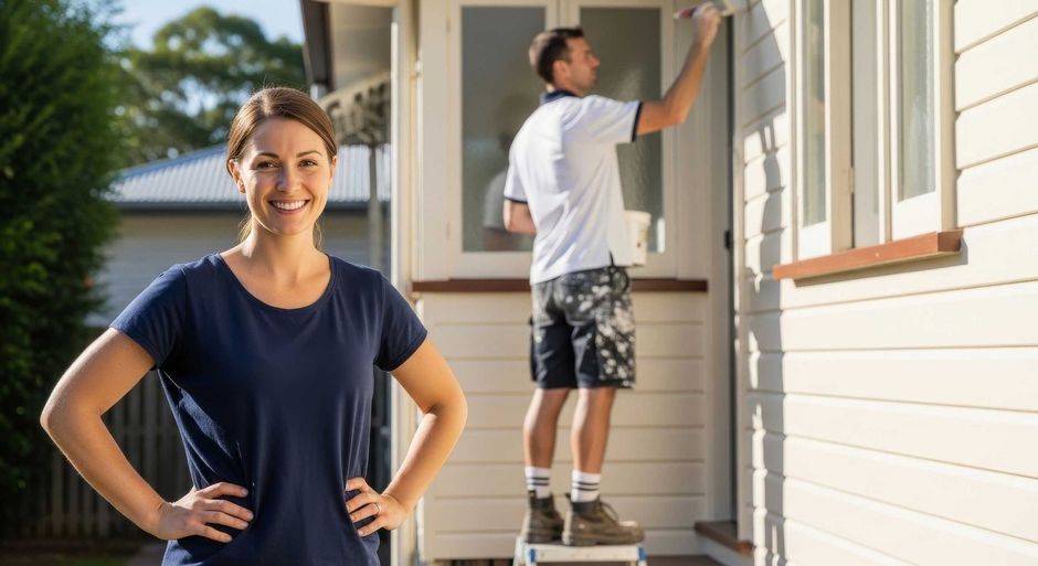 Interior House Painting in a Modern Living Room Gympie
