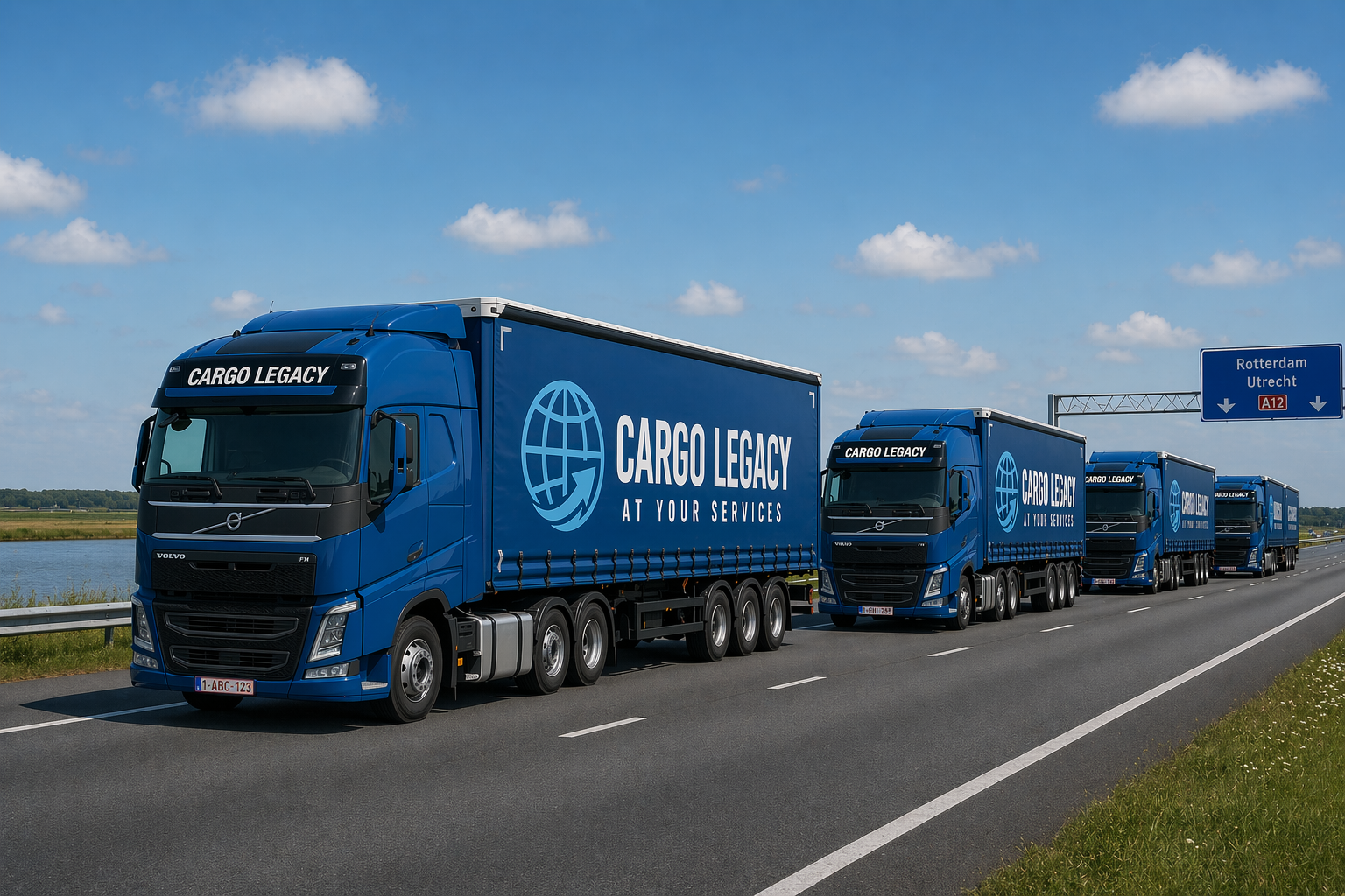 cargo legacy -Cargo Legacy semi-truck on a road 