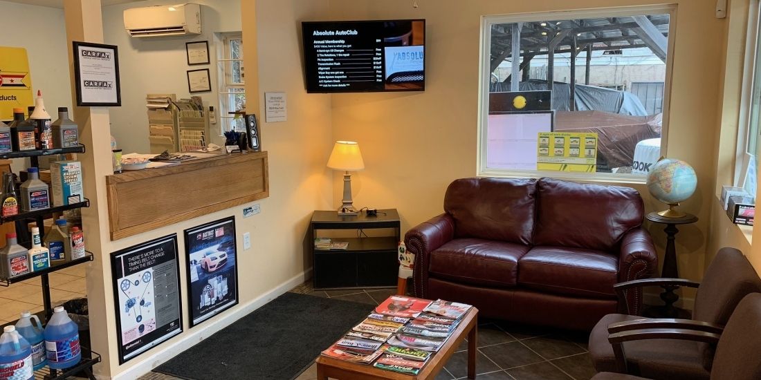 Waiting Area of Absolute Auto Repairs | Absolute Auto Repairs & Sales