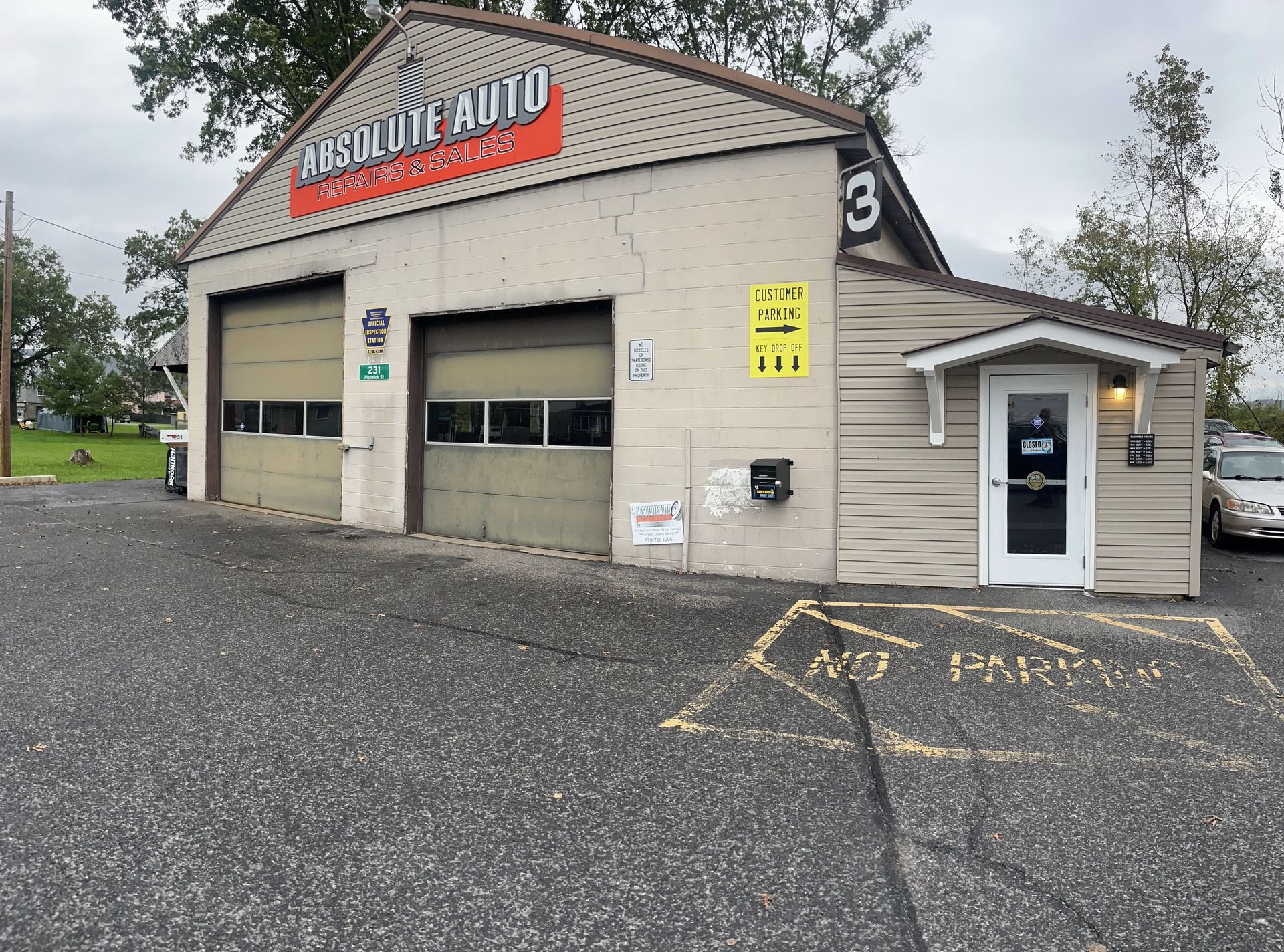 Mill Hall, PA Location Shop Image | Absolute Auto Repairs & Sales