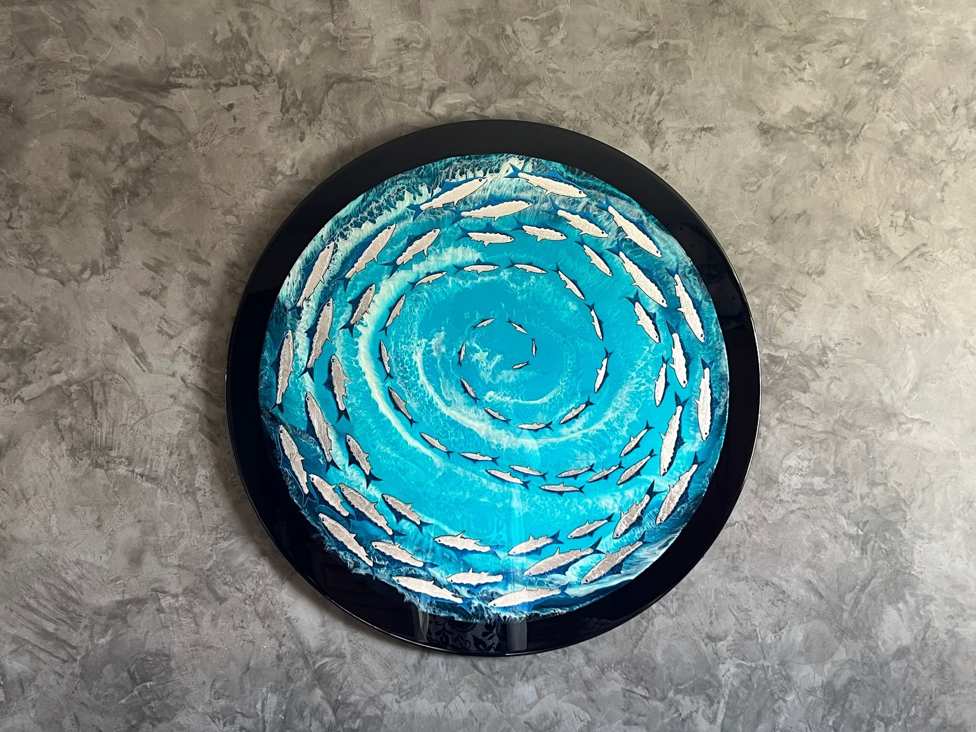 Tide of Belonging, statement resin artwork by Celia Lancaster