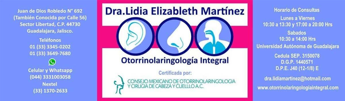 DRA. LIDIA E. MARTÍNEZ RAMÍREZ