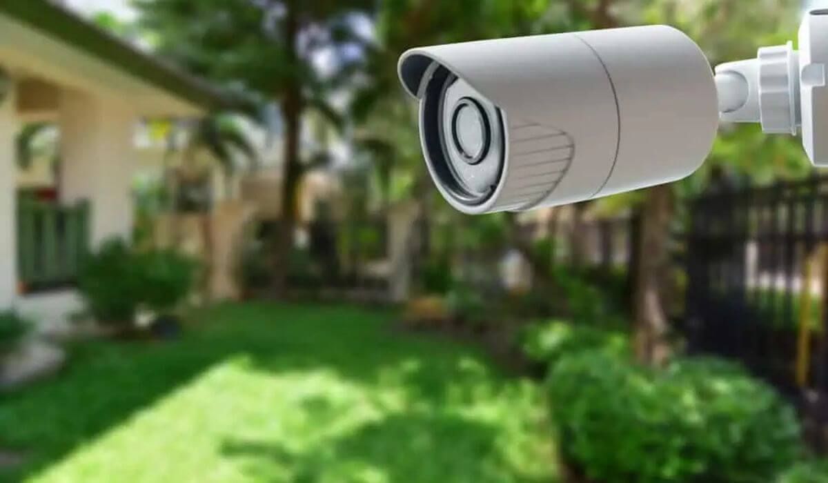 backyard security camera view