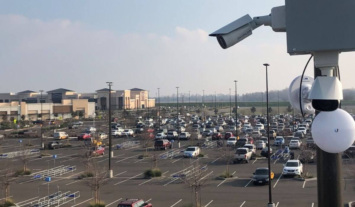security camera parking lot