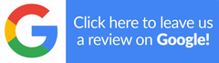 Google logo with text “Click here to leave us a review on Google!”