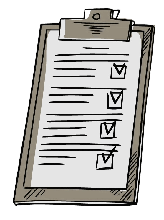 Person filling out paperwork