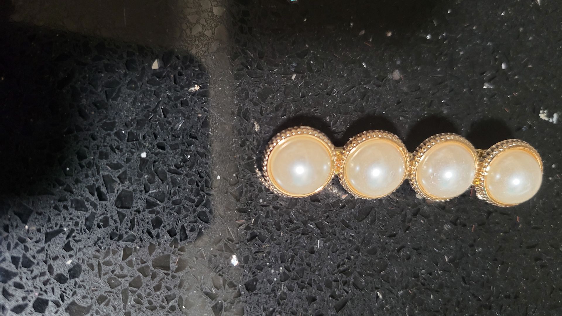 RF368 -  2 Pair  Round Gold Plated Hair Pin For Woman and Girls