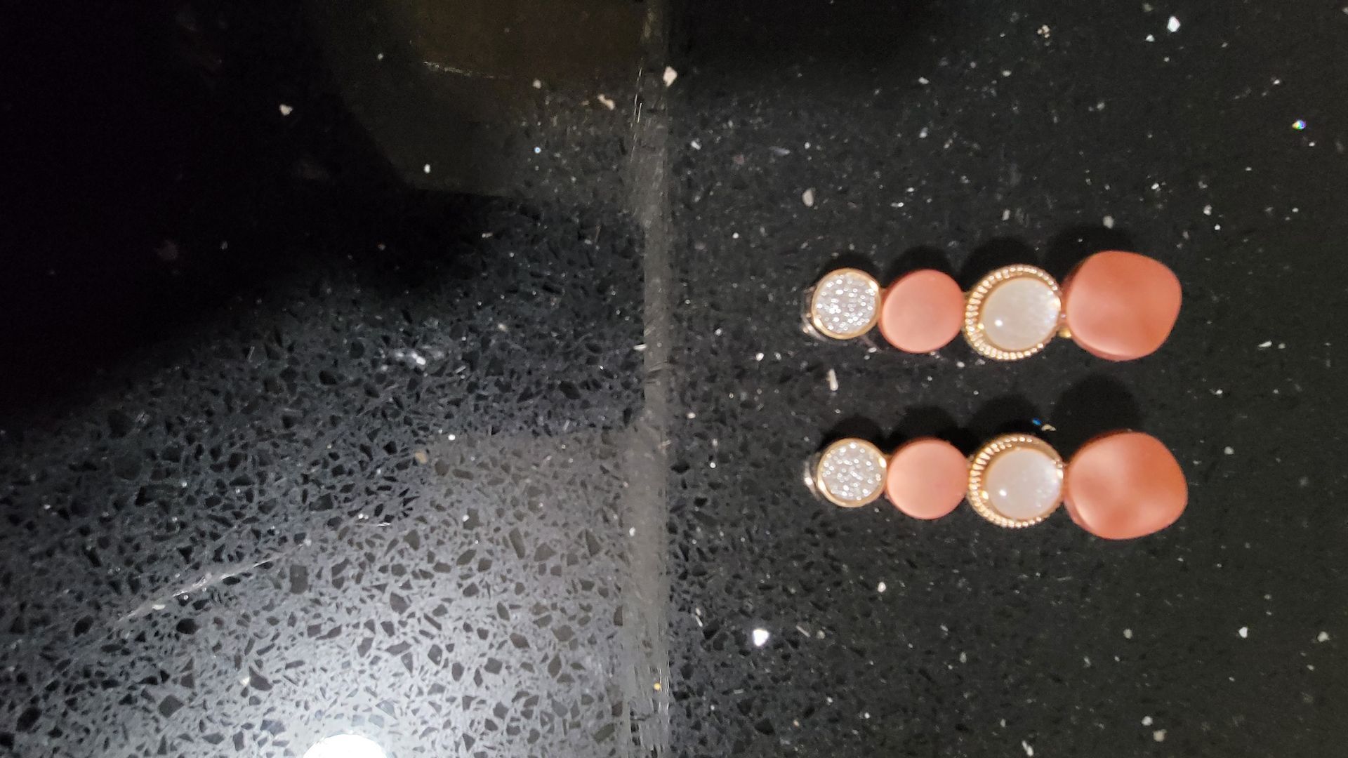 RF368 - 2 Pair Peach, Silvery and Gold-Plated Hair Pin for Woman and Girl