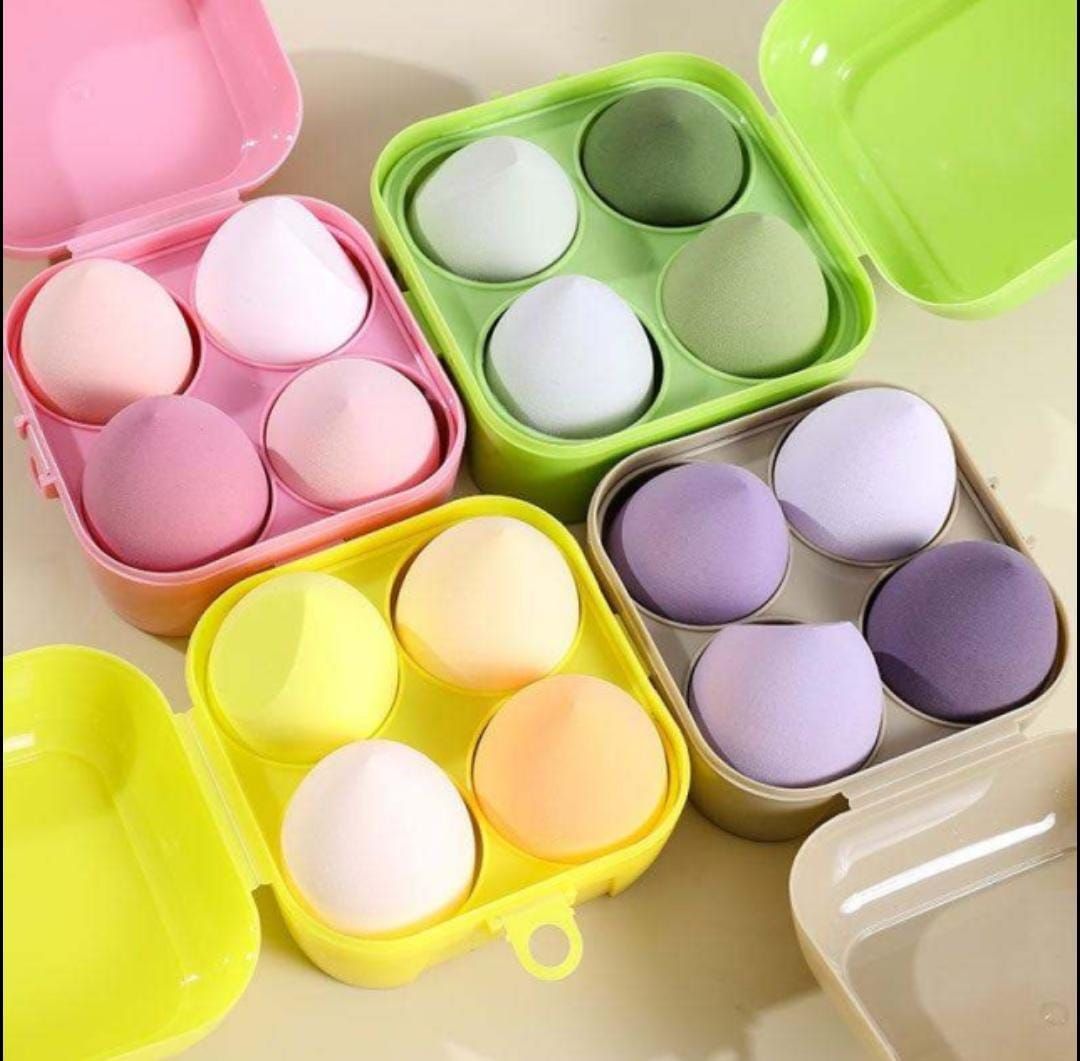 RF368 - 2025 New Trends Green Tea Super Soft Latex Free Beauty Makeup Sponge Blender Set.