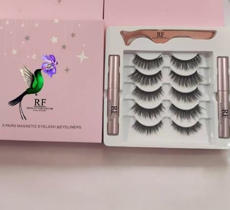 RF368 - 5 Pear Vegan Magnetic Eyelash Set. DIY Cluster Lash.
