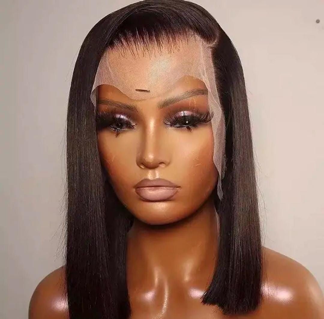 RF368- 12 Inch 4# (Brown) 13x4 HD Transparent Lace Wig.