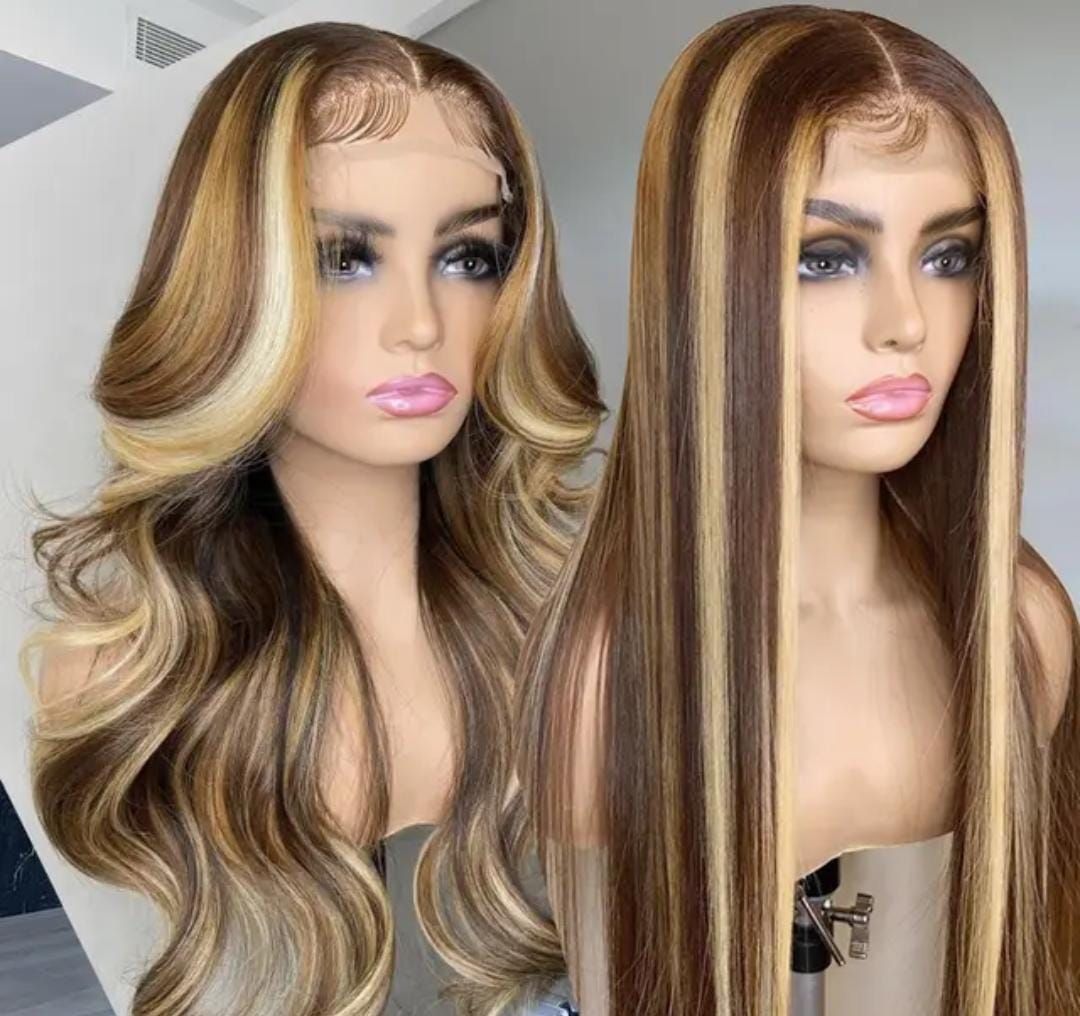 RF368 - 22 Inch 13x4 Frontal Transparent Lace Wig 4/27#