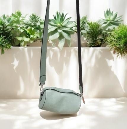 RF368 - Green Adjustable Cross Strap Handbag