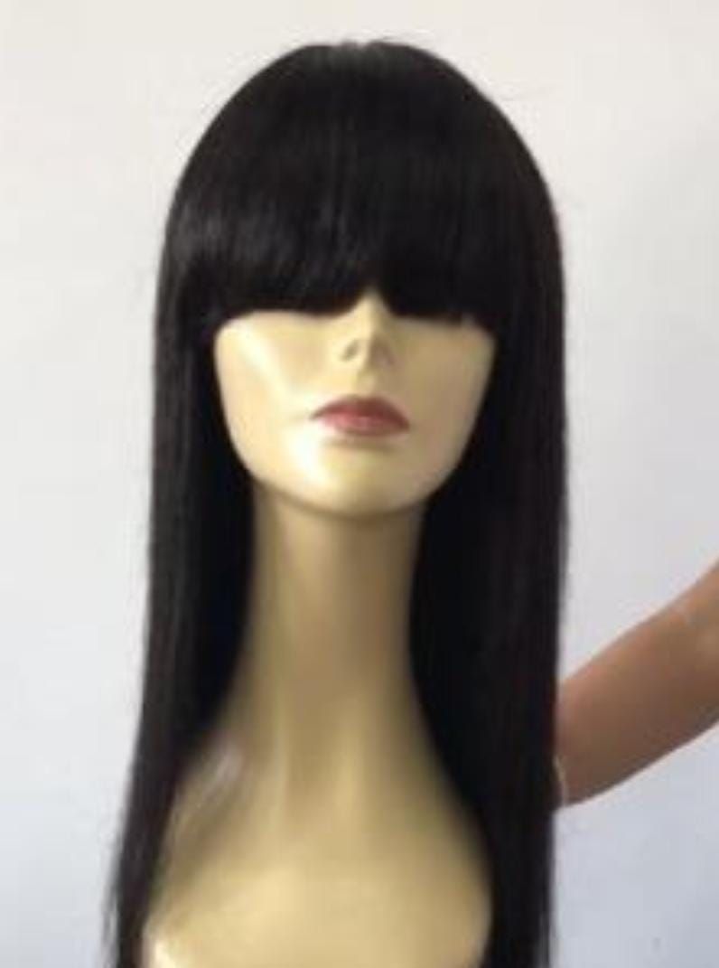 RF368 - 26 Inches Bang Wig Natural Black