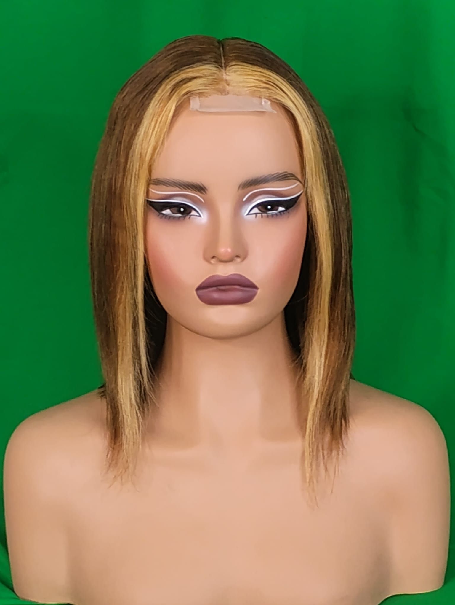 RF368 - Ombre 14 inch -27/4 # 2x6 Frontal Wig Straight.