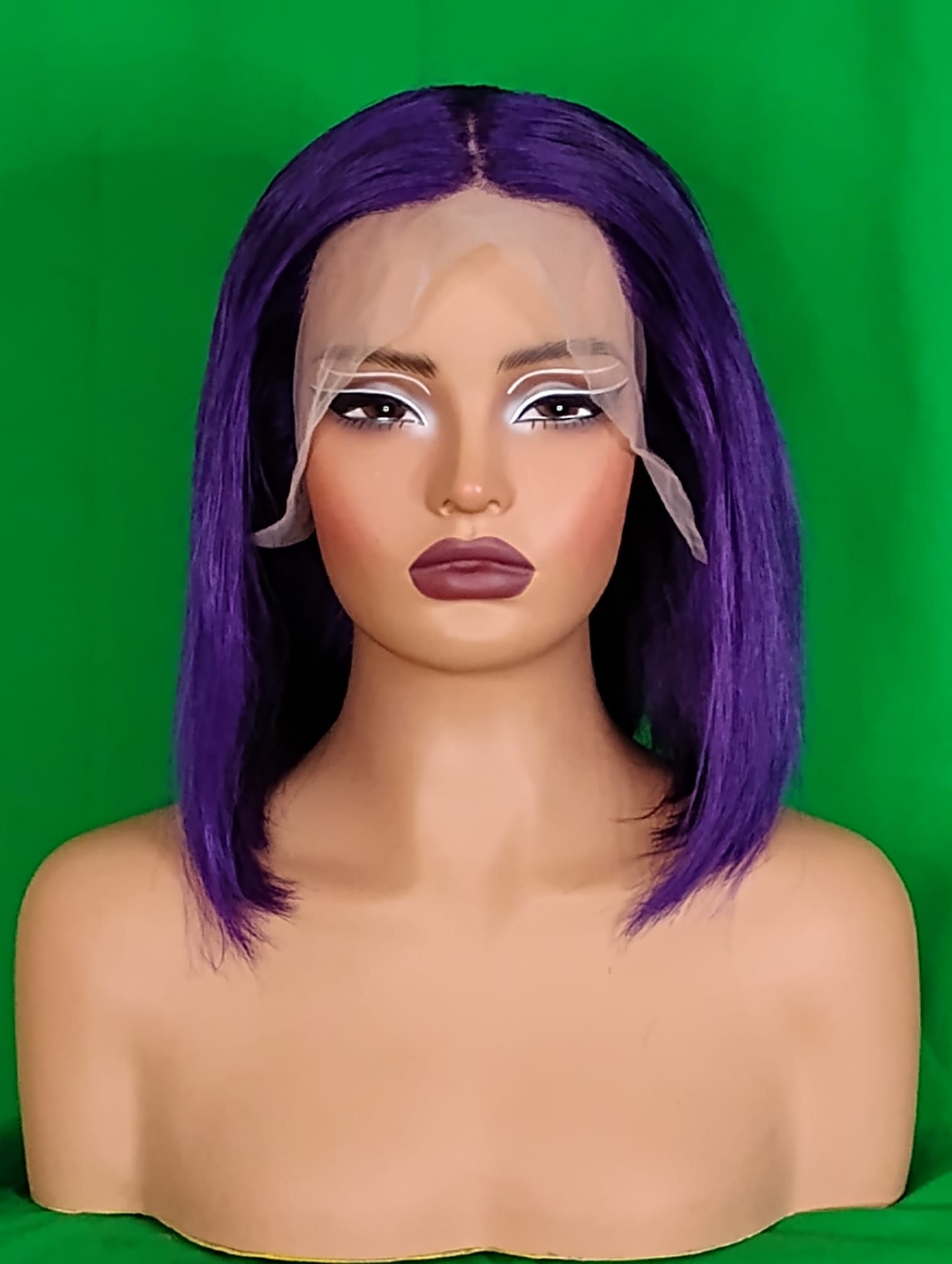 RF368 -14 Inch Purple 13x4 Frontal Wig Straight