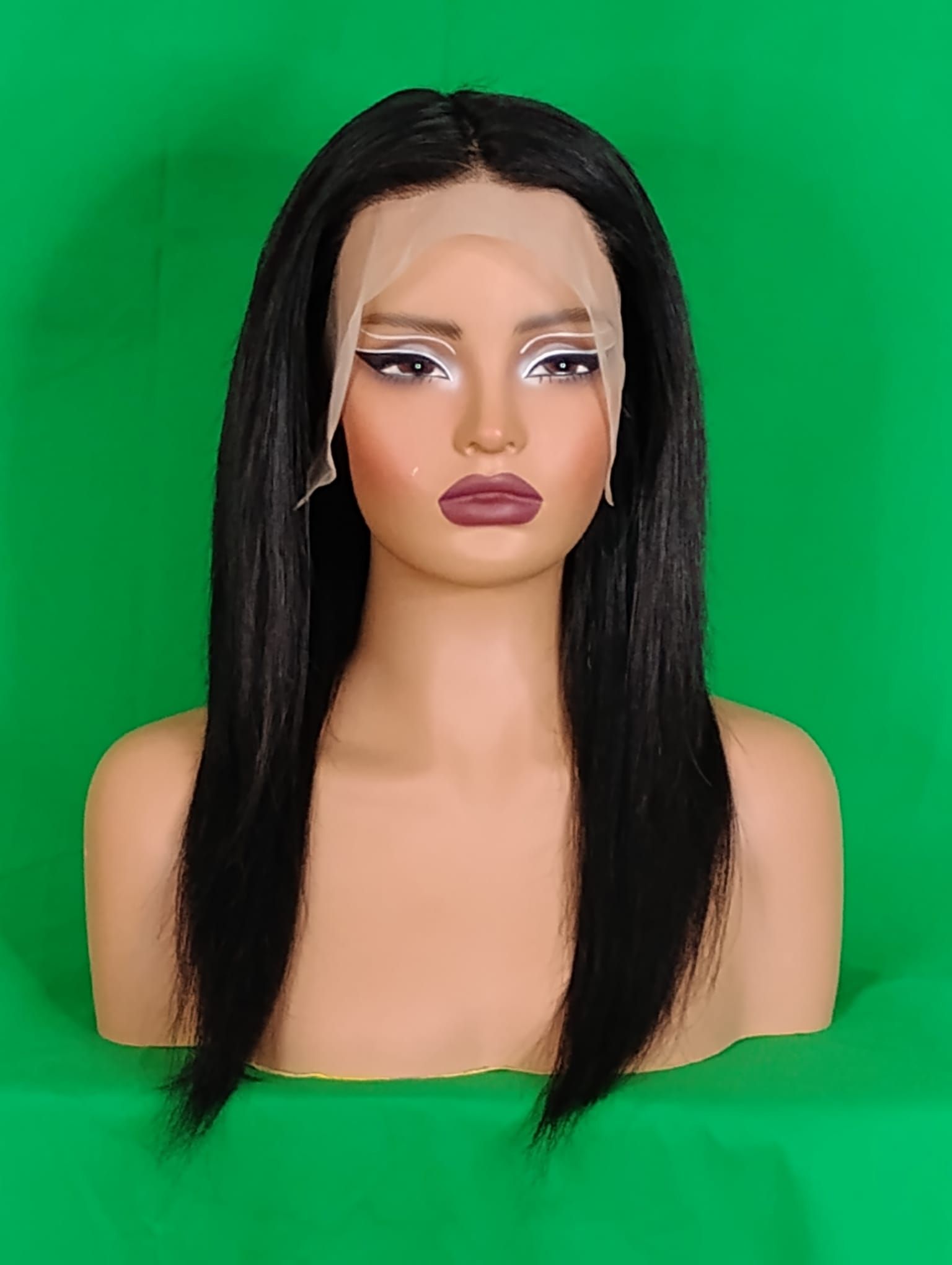RF368 - 26 Inches 13x4 HD Transparent Lace Wig   Natural Black  Straight