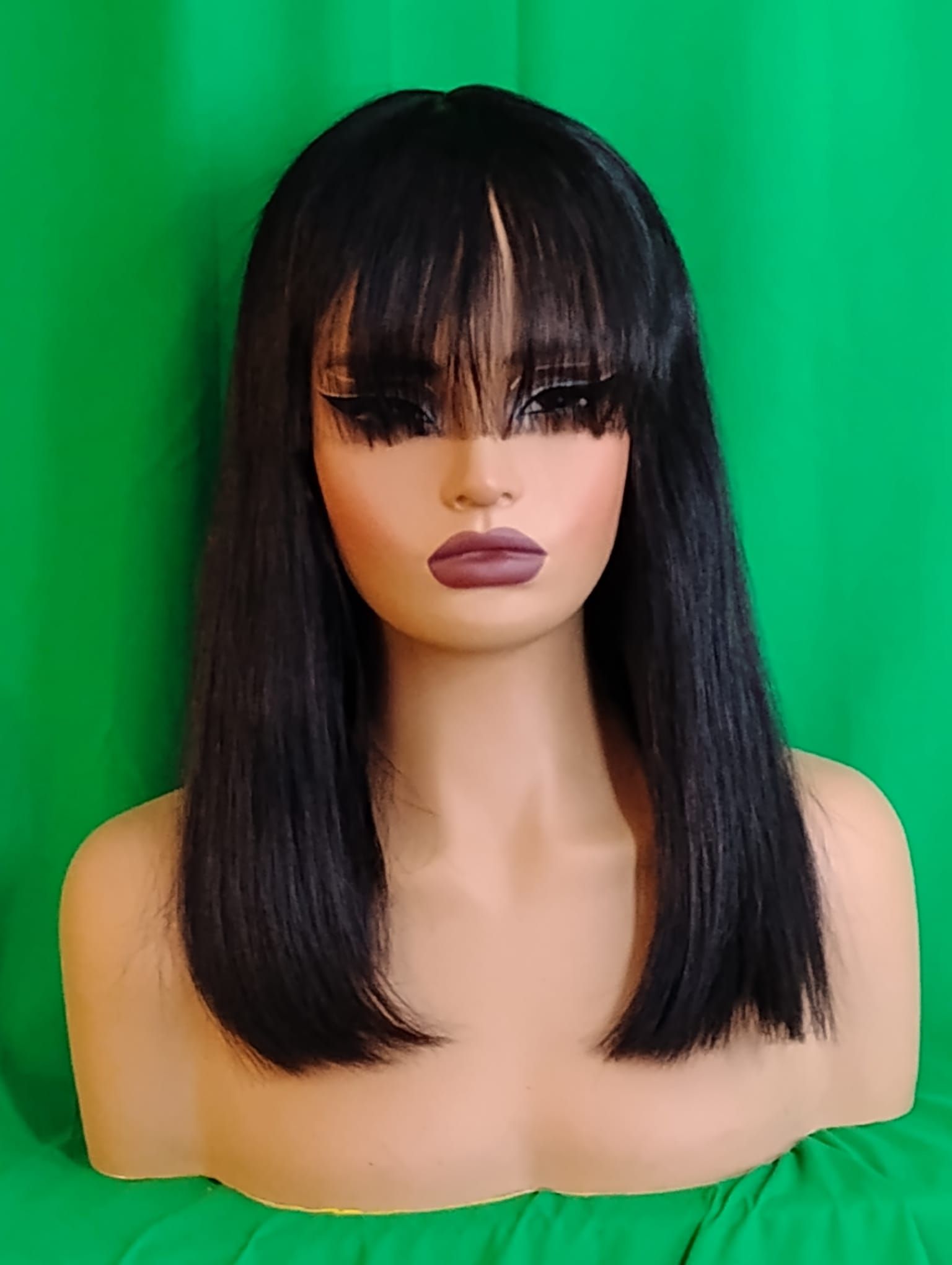 RF368 - 16 Inch Natural Black Bang Wig