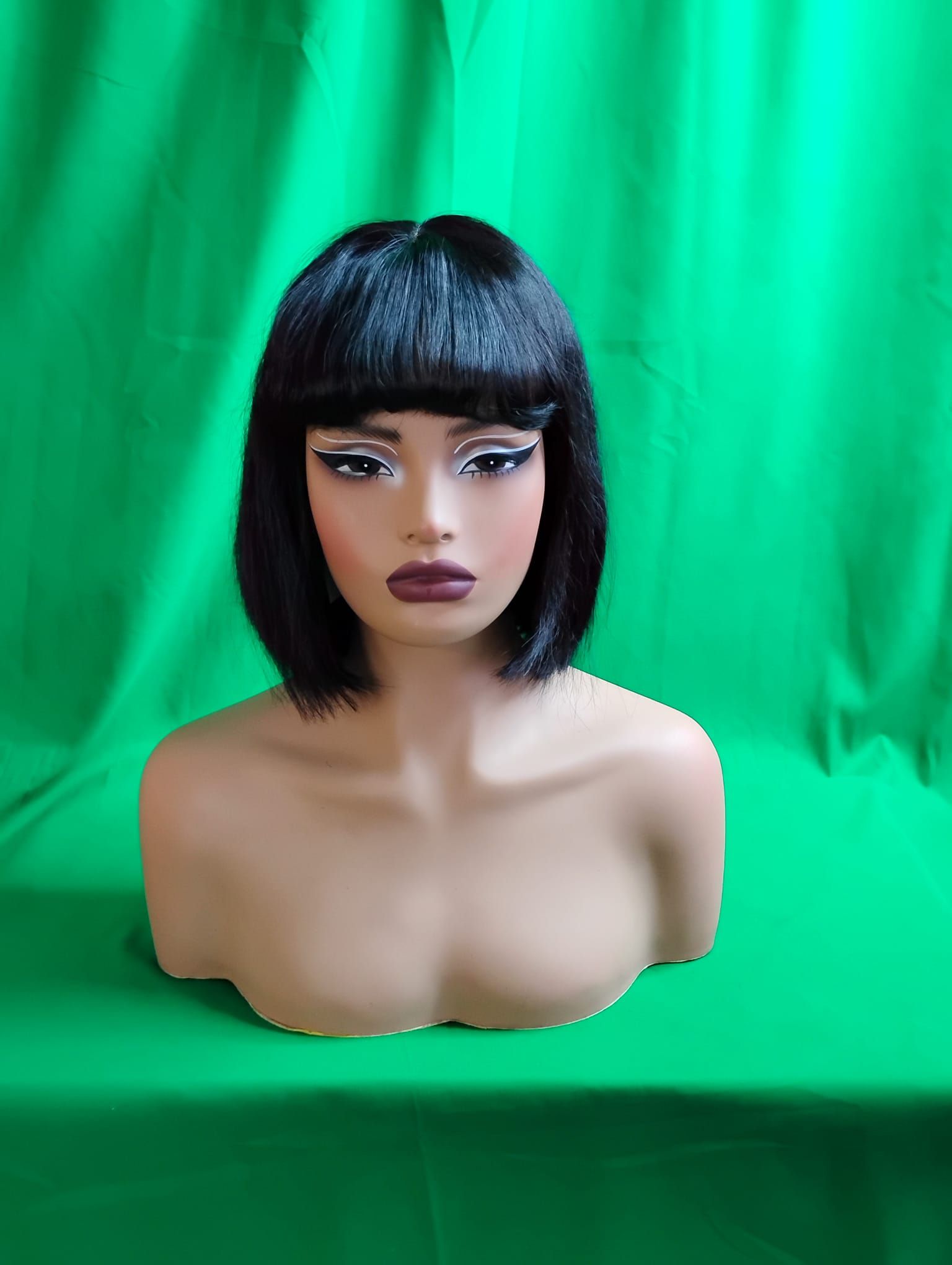 RF368 - 10 Inches Bang Wig Natural Black