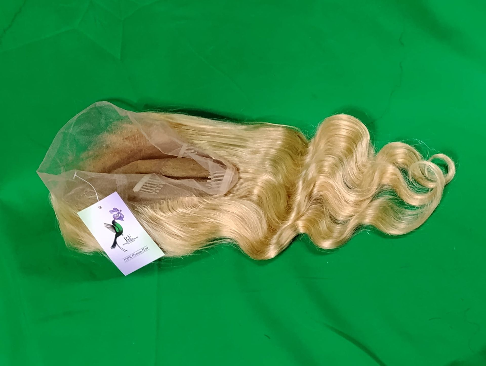 RF368 - 18 Inches 13x4 HD Transparent Lace Wig   Body wave 613#
