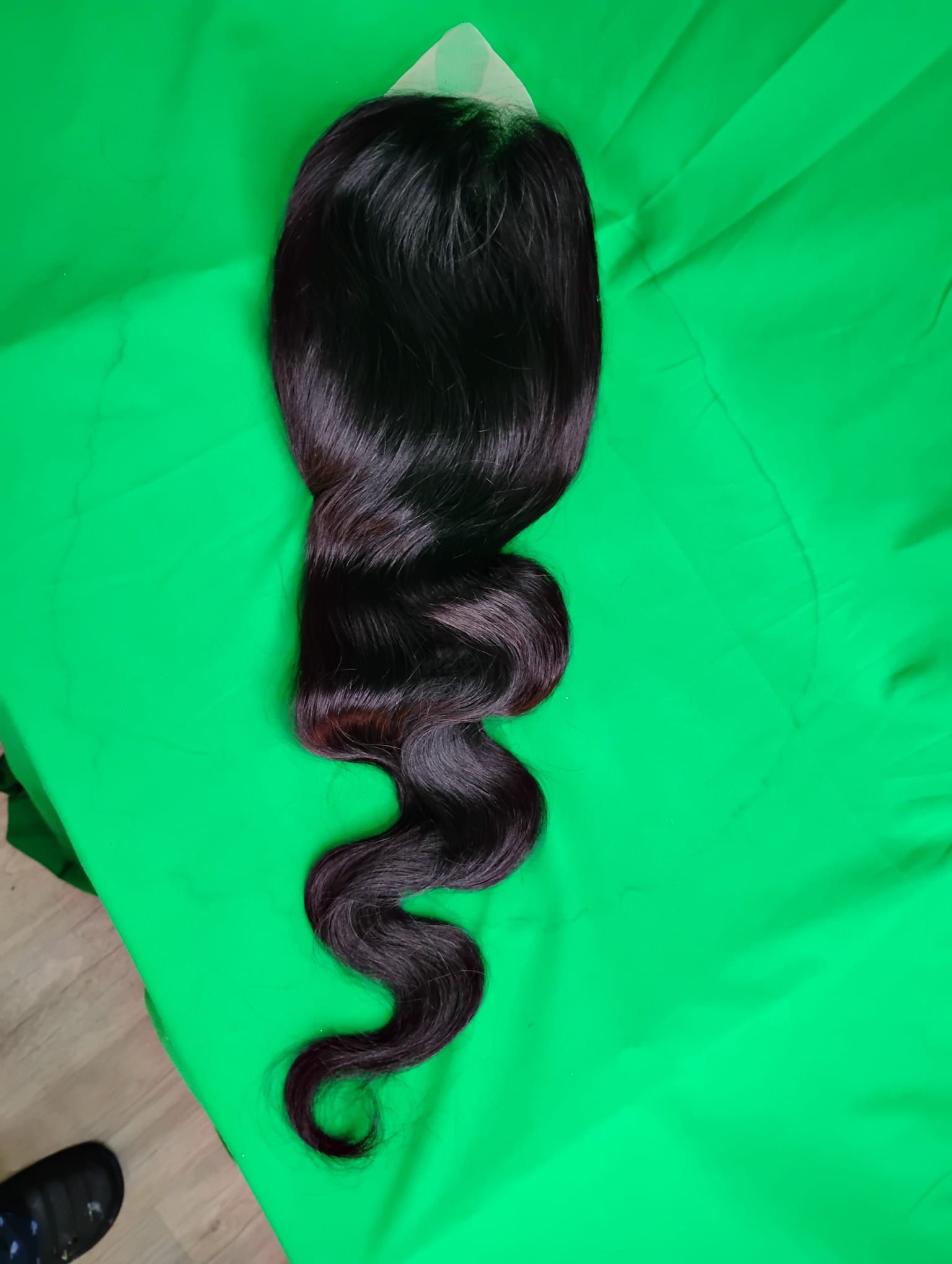 RF368 - 20 Inches 13x4 HD Transparent Lace Wig   Body wave Natural Black