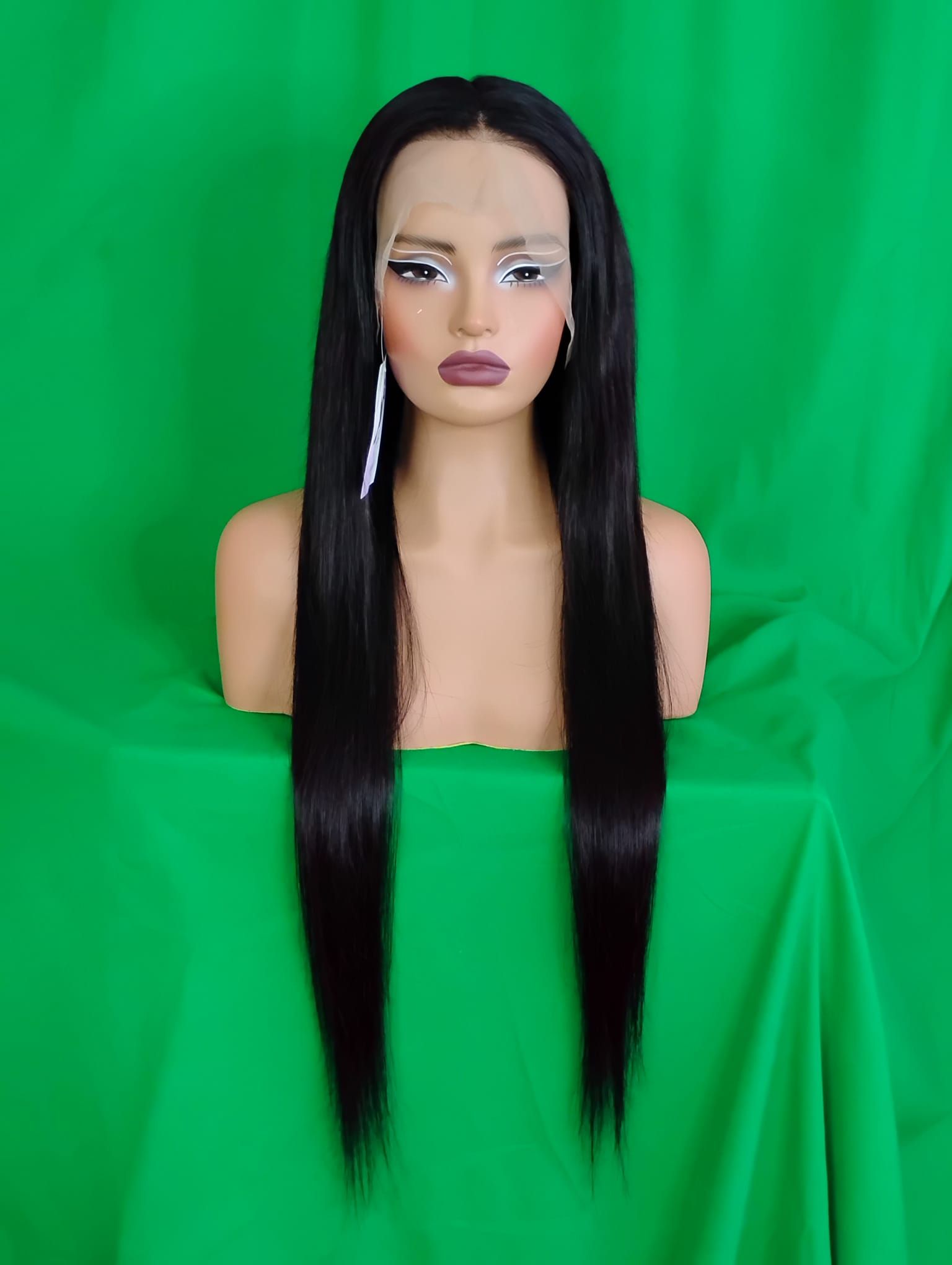 RF368 - 30 Inches 13x4 HD Transparent Lace Wig   National Black Straight