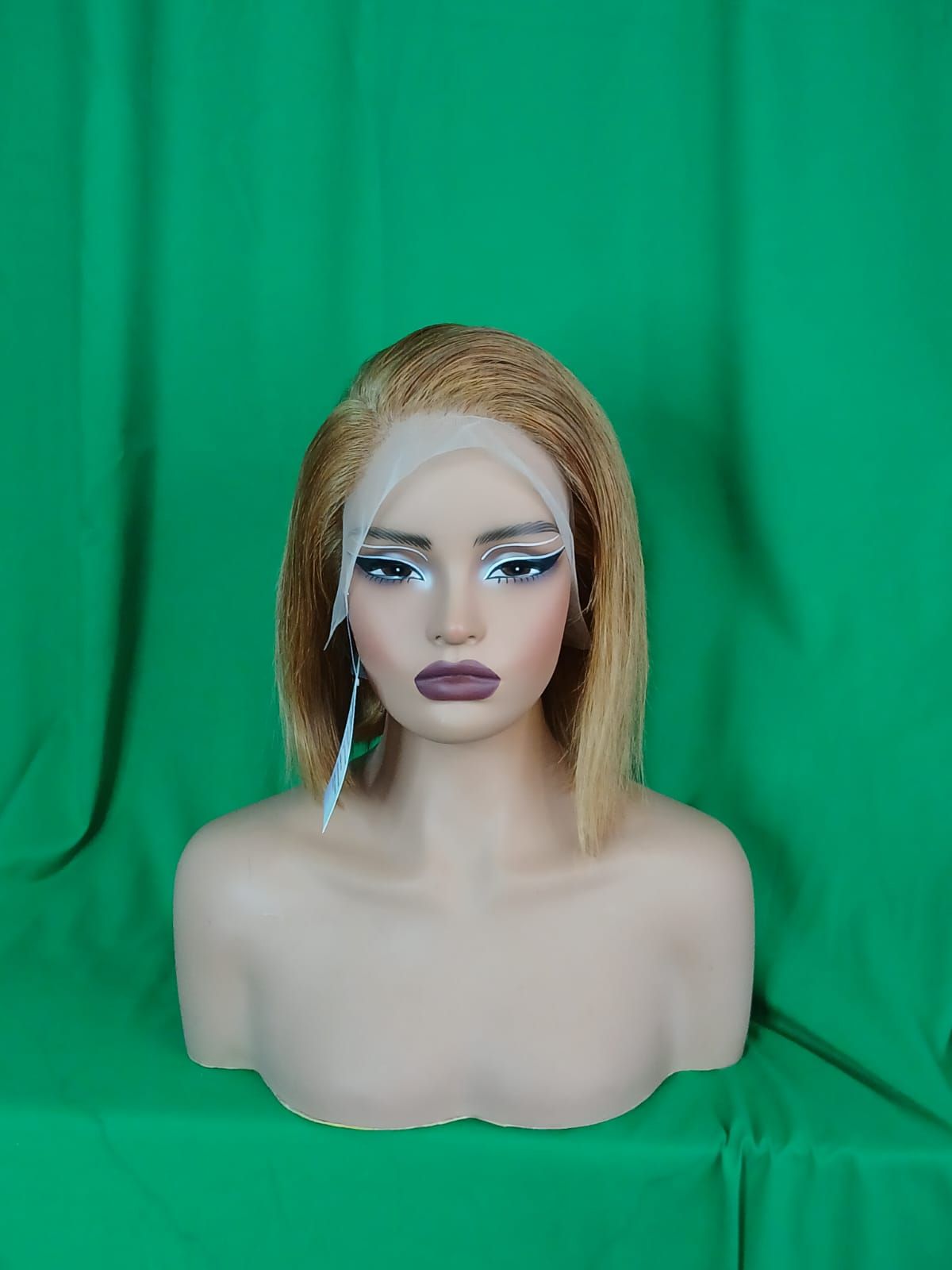 RF368 - 10 Inches 13x4 HD Transparent Lace Wig   27# Straight Bob