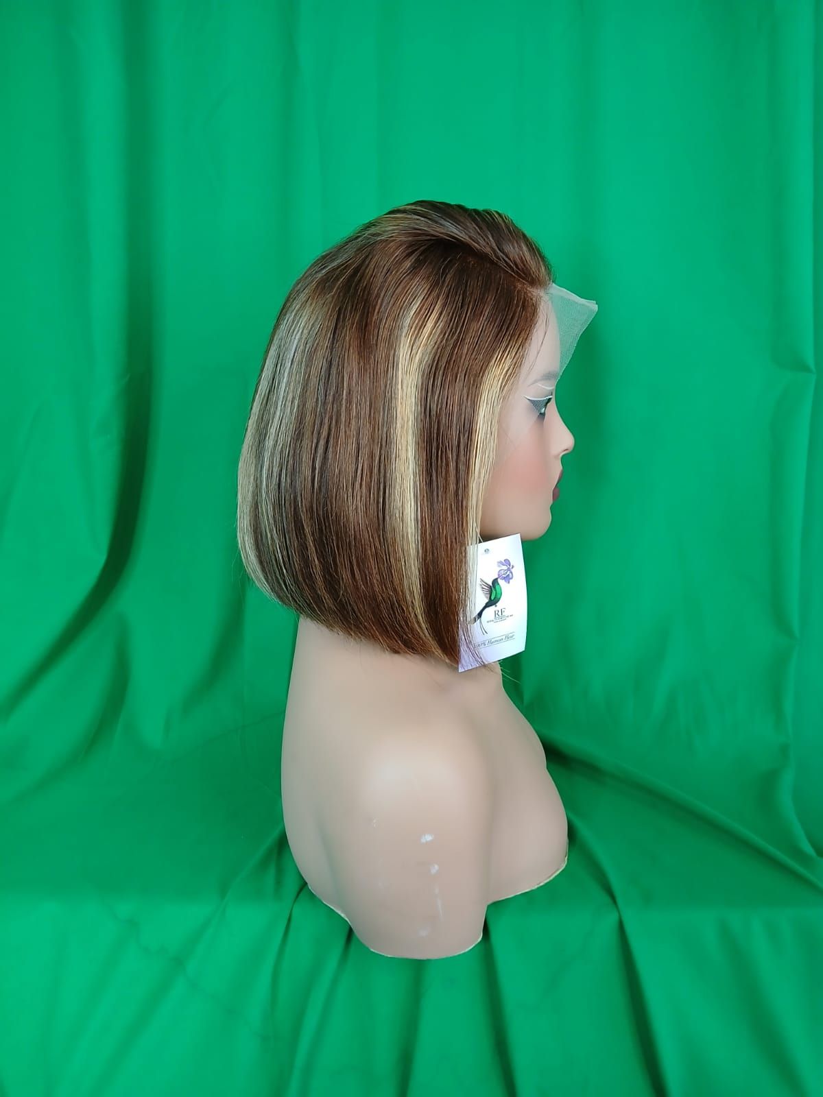 RF368 - 10 Inches 13x4 HD Transparent Lace Wig   27/4# Straight Bob