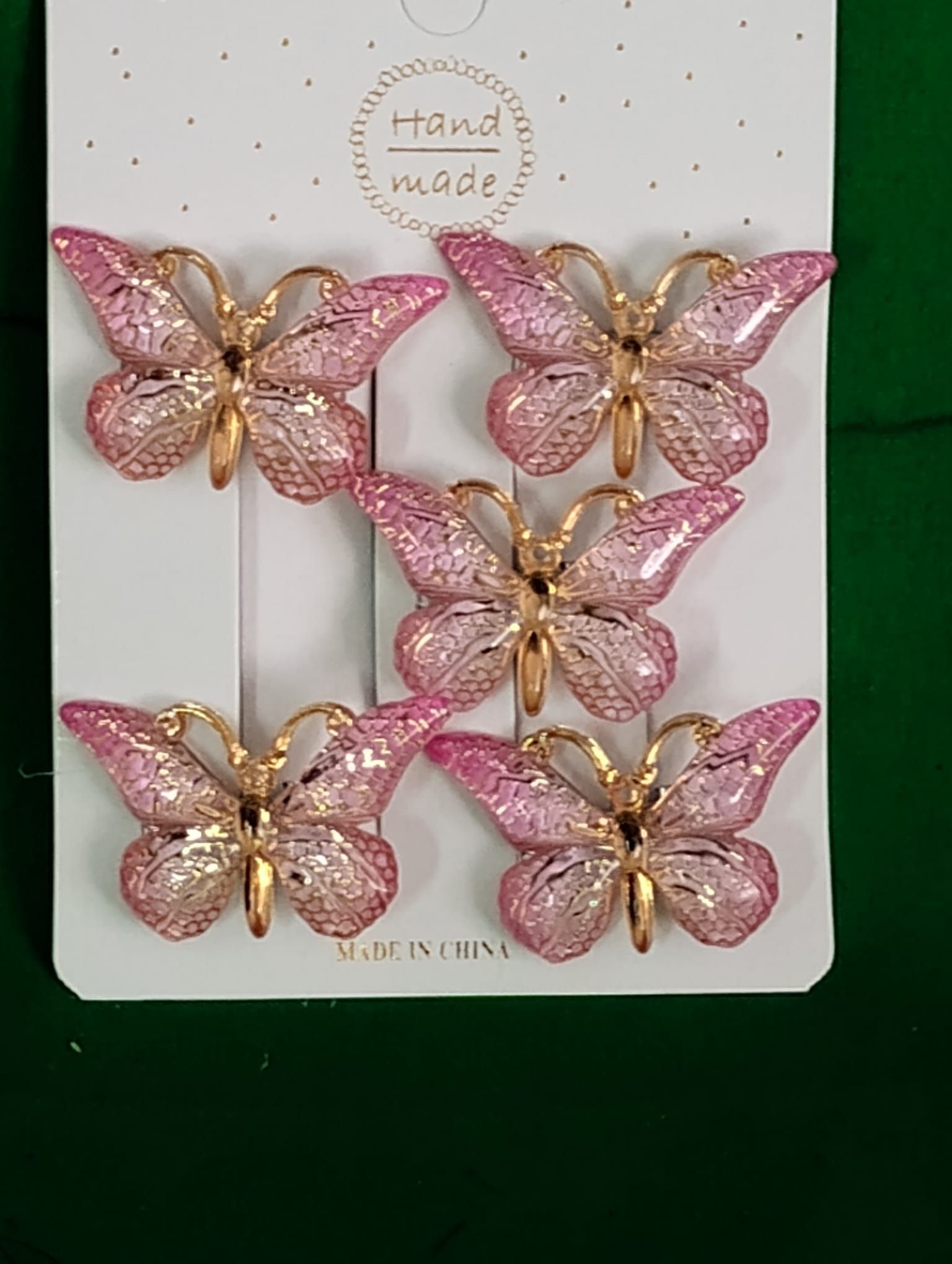 RF368 - 10PCS  Beautiful Ornament Barrettes Woman Girl Gute Colorful Butterfly Hairpin
