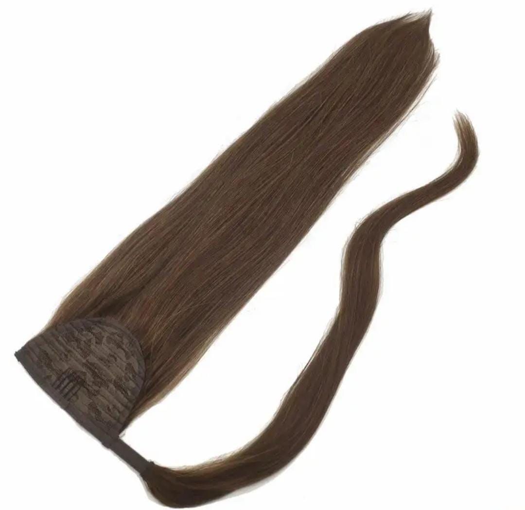 RF368 - 18 Ponytail Straight #4 Human Hair Extension.
