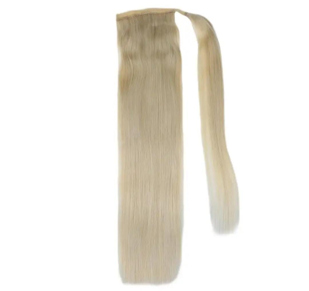 RF368 - 18 Ponytail Straight #613 Human Hair Extension.