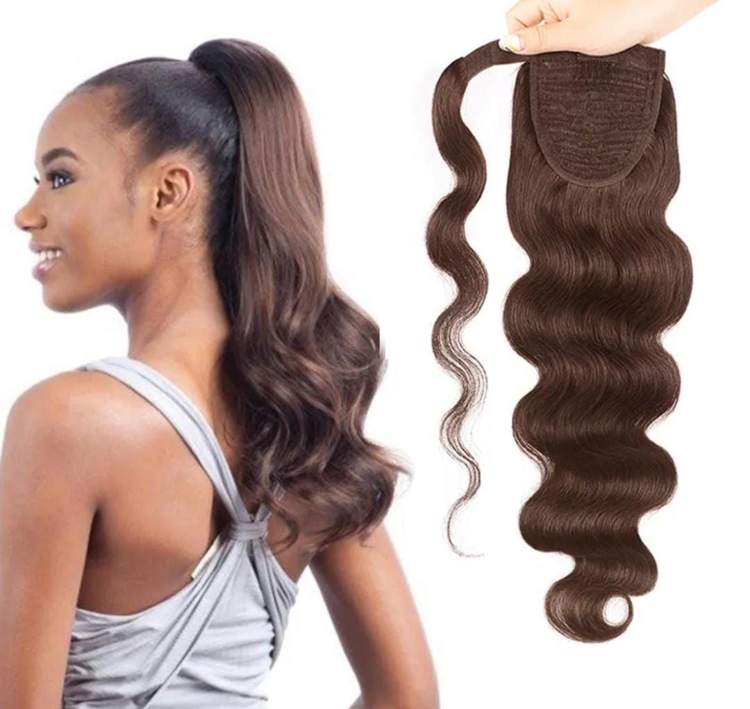 RF368 - 18 Body Wave Ponytail #4 Human Hair Extension.