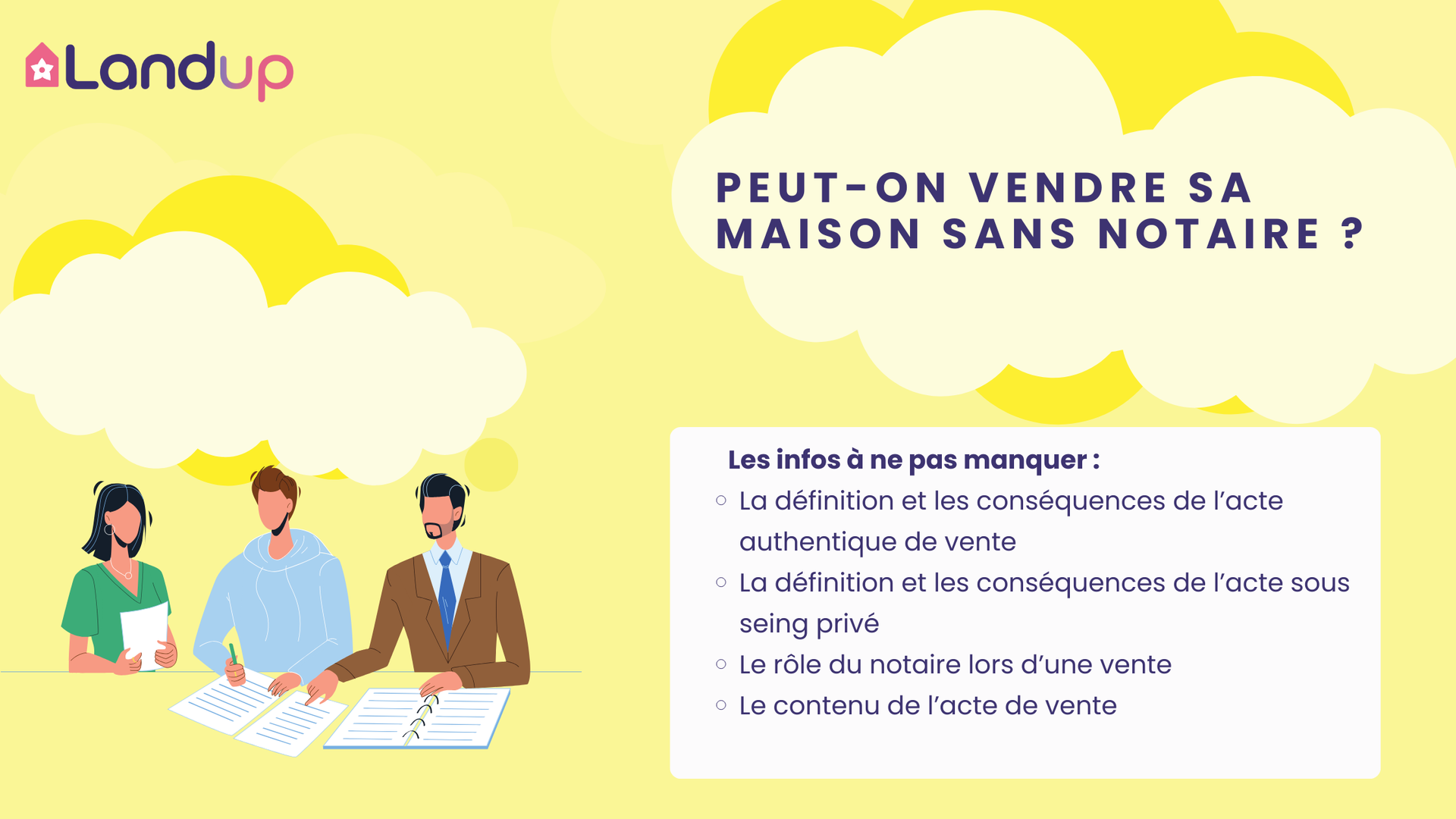 Peut-on vendre sa maison sans passer par un notaire