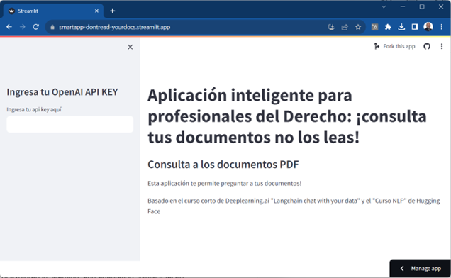 Figura 8. Interfaz UI de la aplicación