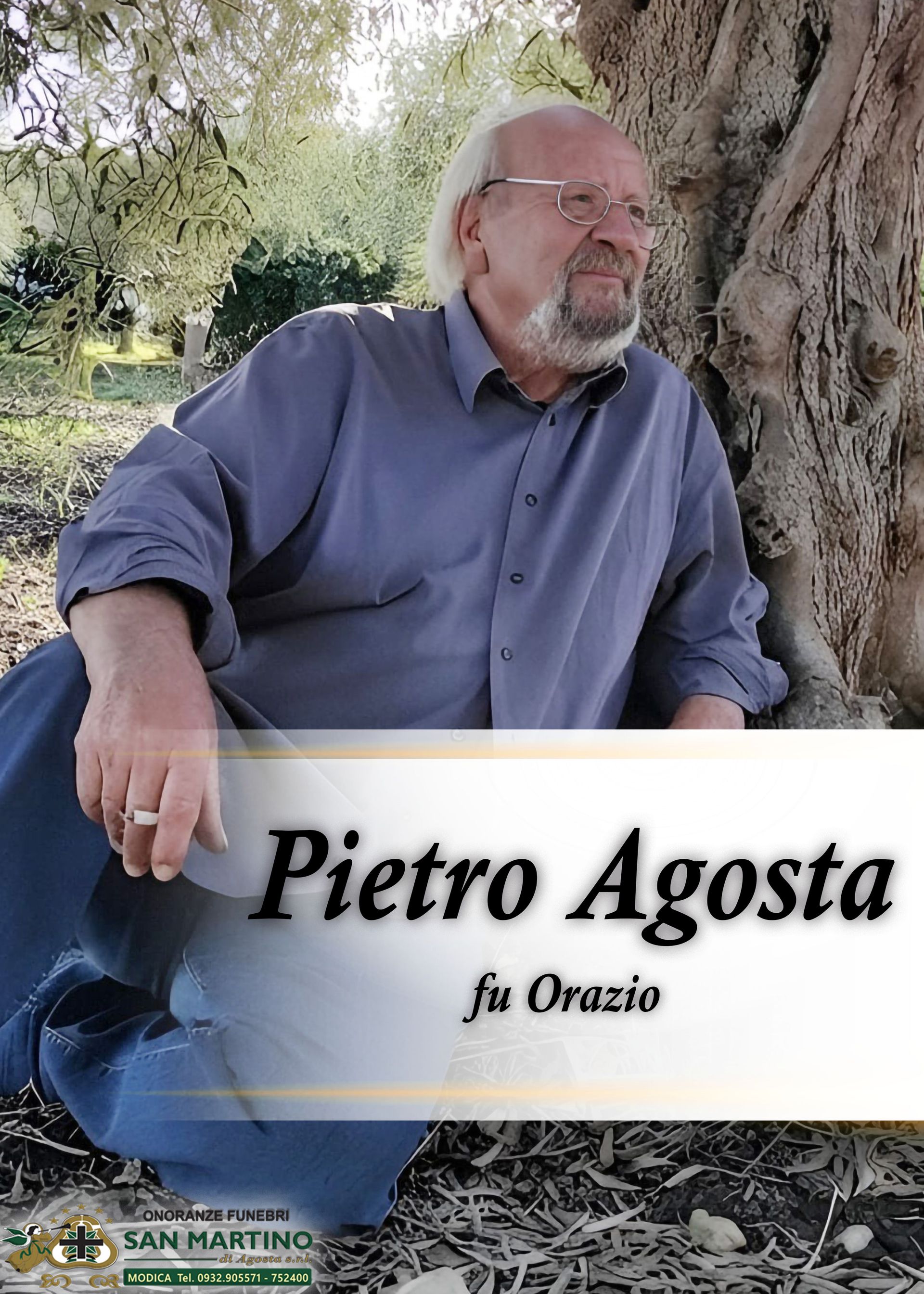 necrologio Pietro Agosta