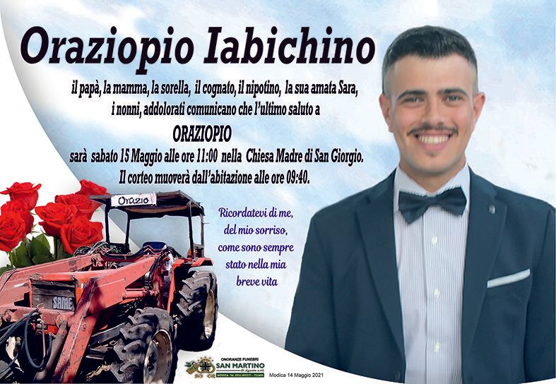necrologio Orazio Iabichino