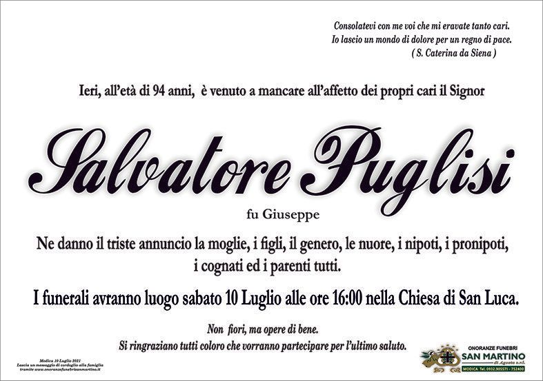 necrologio Salvatore Puglisi